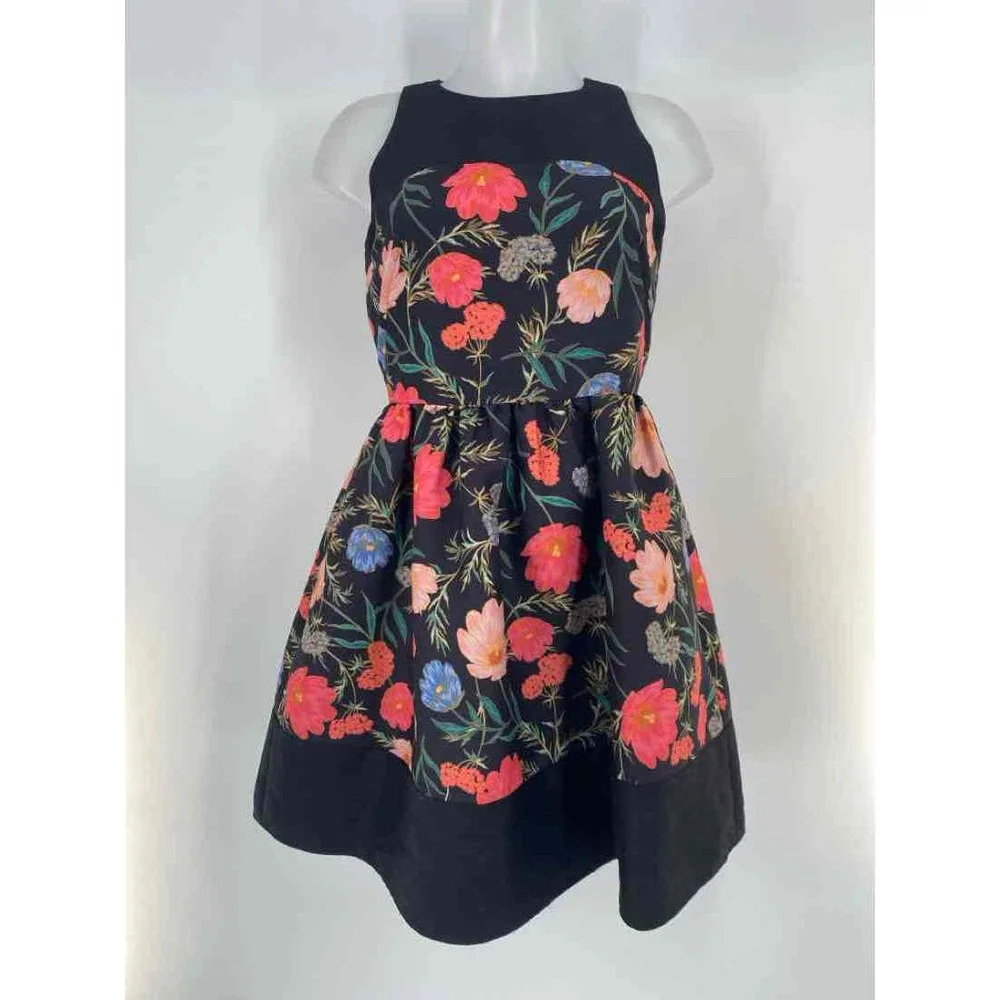 Size 2 Kate Spade Black Print Dress